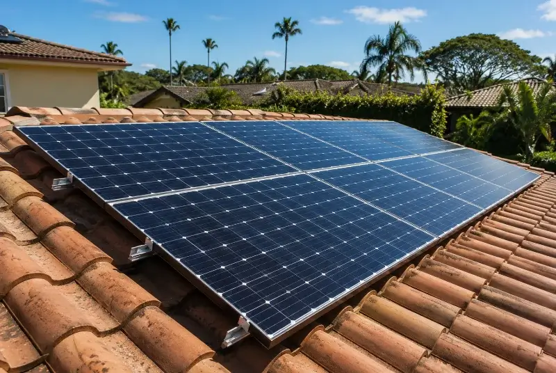 Installation de panneaux solaires à Geyssans